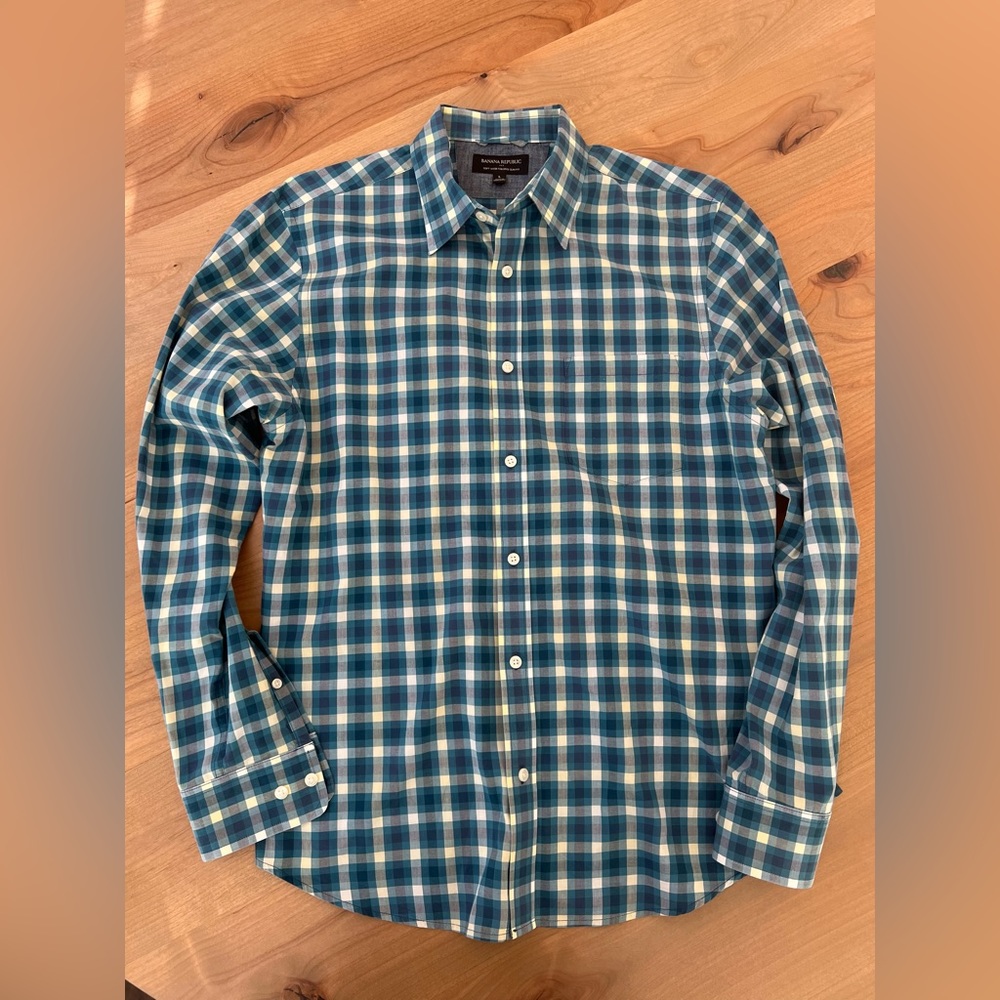 Banana Republic Tailored Slim Fit Button Down Shirt Men’s Large
